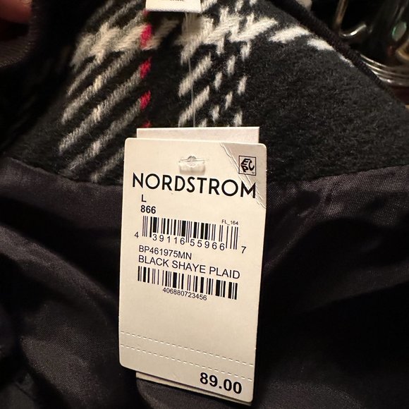 Plaid Bouclé Bomber Jacket - Picture 5 of 5